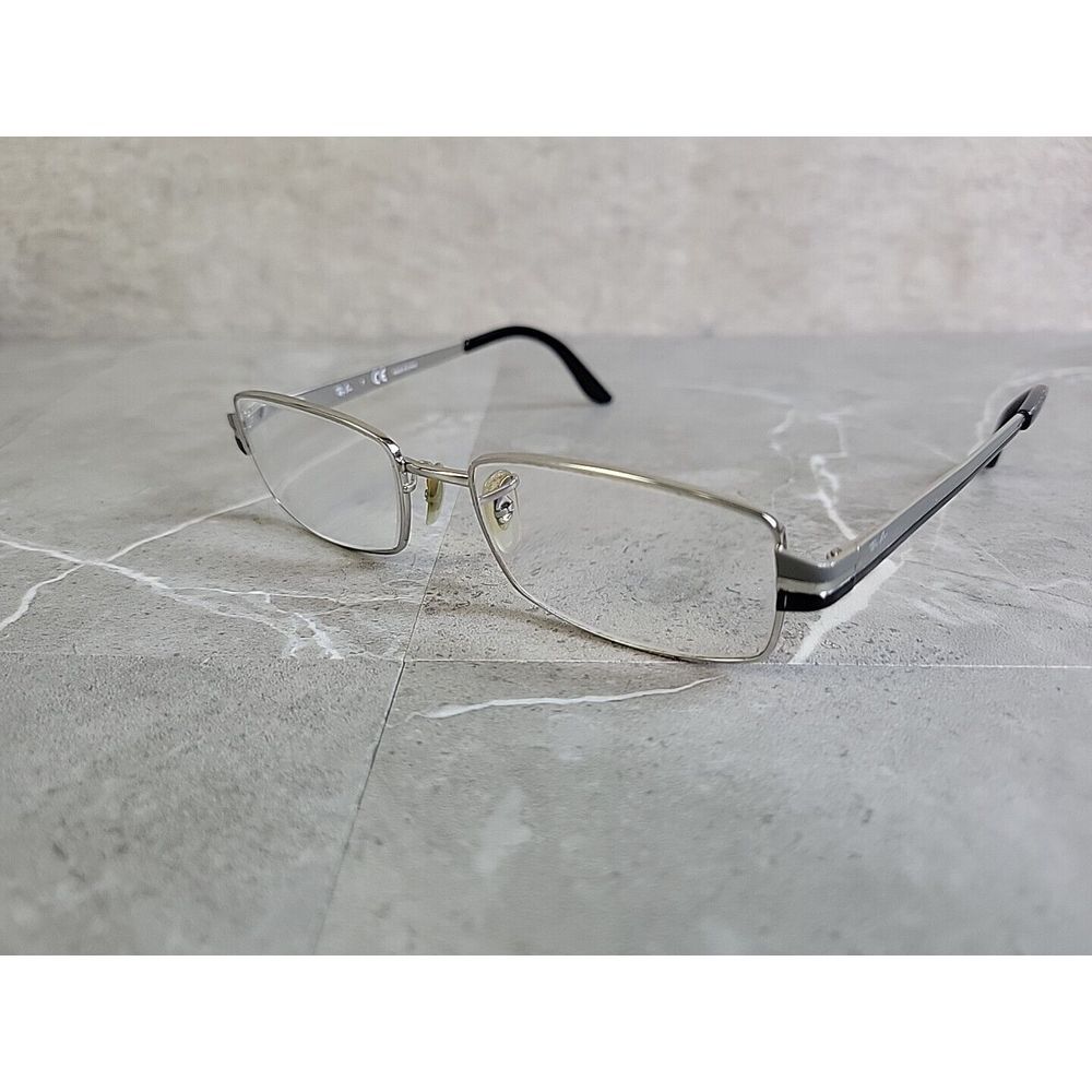 Ray Ban RB6184 2634 Silver Rectangle Eyeglasses Frames Only 51-17 140